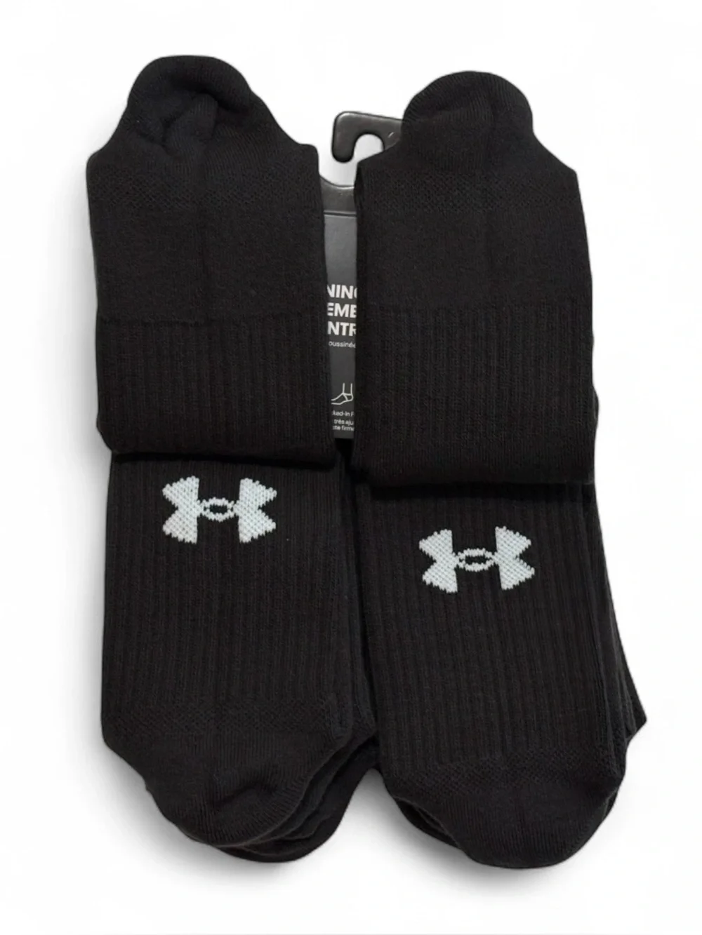 Under Armour Training cotton cushioned crew socks black 18 pairs